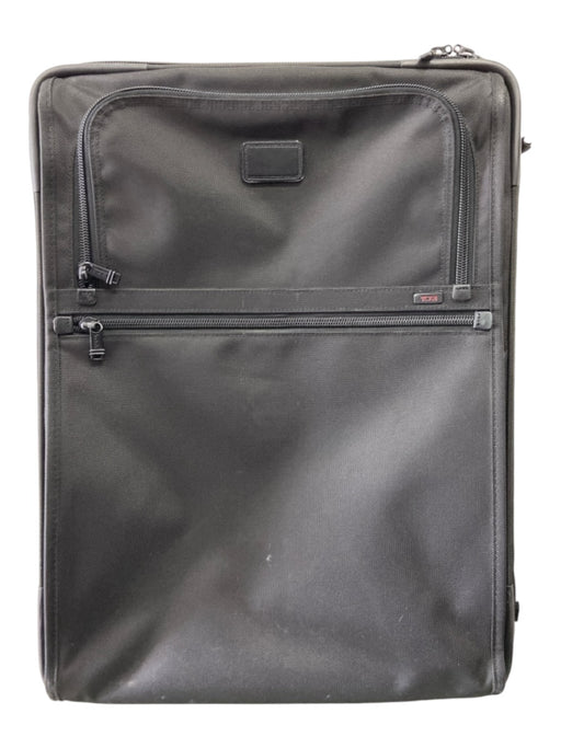 Tumi Black Synthetic 2 Wheels Double Zip Luggage Black