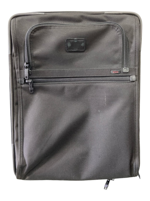 Tumi Black Synthetic 2 Wheels Double Zip Luggage Black