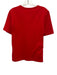 St. John Sport Size L Red Cotton Blend Short Sleeve V Neck T Shirt Top Red / L