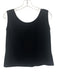 St. John Basics Size M Black Wool & Rayon Sleeveless Scoop Neck Knit Tank Top Black / M