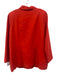 Carolina Herrera Size 16 Orange Wool Blend Collar Buttons Knee length Skirt Set Orange / 16