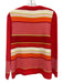 St. John Sport Red, Orange, Multi Wool & Rayon Sleeveless Stripe Jacket Set Red, Orange, Multi / M