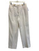 St. John Sport Size 8 Cream White Zip Fly High Rise Slim Straight Trouser Pants Cream White / 8