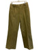 St. John Sport Size 10 Olive Green Cotton Zip Fly High Rise Slim Straight Pants Olive Green / 10