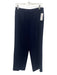 St. John Basics Size 14 Navy Blue Wool & Rayon Elastic Waistband Knit Pants Navy Blue / 14