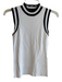 Rag & Bone Size XXS White & Black Viscose Blend Sleeveless Ribbed Top White & Black / XXS