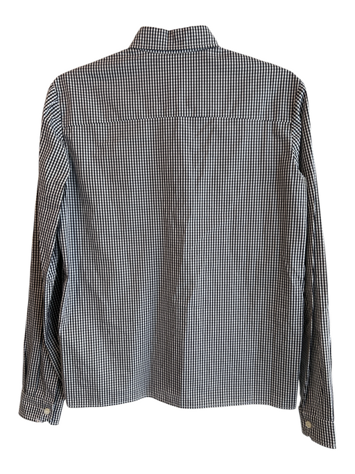 Miu Miu Size Est Small Black & White No Fabric Tag Checked Long Sleeve Top Black & White / Est Small