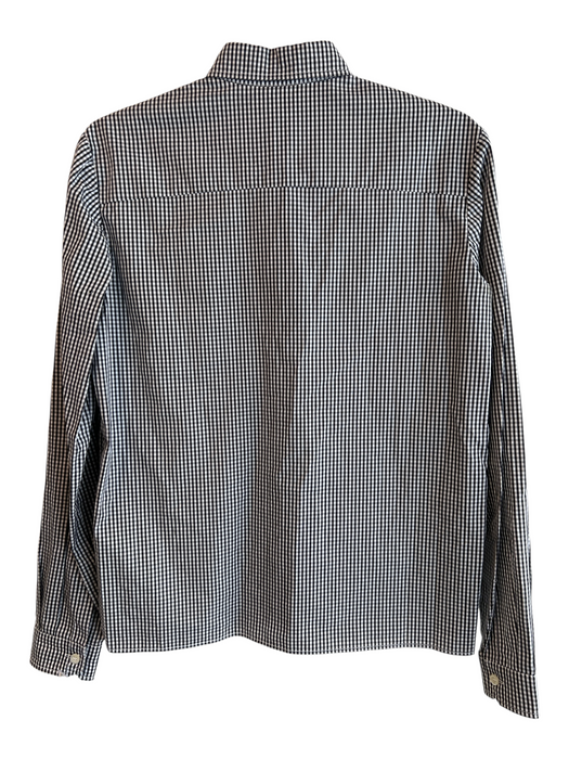 Miu Miu Size Est Small Black & White No Fabric Tag Checked Long Sleeve Top Black & White / Est Small
