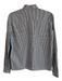 Miu Miu Size Est Small Black & White No Fabric Tag Checked Long Sleeve Top Black & White / Est Small