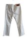 Roberto Cavalli Size 42 White Cotton Blend Zip Fly 5 Pocket Mid Rise Jeans White / 42