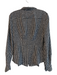 Emporio Armani Size 40 Black & White Silk Button Down Long Sleeve Polka dot Top Black & White / 40