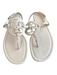 Coach Shoe Size 7.5 White Manmade Material Slingbacks Buckle Logo Thong Shoes White / 7.5