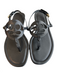 Coach Shoe Size 7 Black Manmade Material Slingbacks Buckle Logo Thong Shoes Black / 7