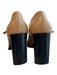 Pegabo Shoe Size 38 Tan Manmade Material Square Toe Pump Buckle Strap Shoes Tan / 38