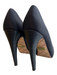 L.A.M.B. Shoe Size 7.5 Black Fabric Square Toe Charm Detail Pump Shoes Black / 7.5