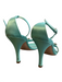 Lerre Shoe Size 38 Blue Manmade Material Diamond Detail Flower Detail Shoes Blue / 38