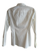 Gucci Size 40 White Cotton Blend Long Sleeve Collared buttondown Top White / 40