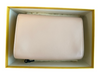 Fendi Pale Pink Leather Metal Bar Accents Silver Chain Detail Clutch Bag Pale Pink / Mini