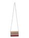 Fendi Pale Pink Leather Metal Bar Accents Silver Chain Detail Clutch Bag Pale Pink / Mini