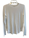 Vince Size Sm & Med White Cotton & Modal Long Sleeve Crew Neck T Shirt Top White / Sm & Med