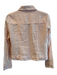 Lulu B Size XS Pale Pink Linen Front Button Collared Pockets Jacket Pale Pink / XS