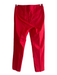Piazza Sempione Size 40 Red Cotton Zip Fly Pockets Tapered Pants Red / 40