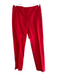 Piazza Sempione Size 40 Red Cotton Zip Fly Pockets Tapered Pants Red / 40