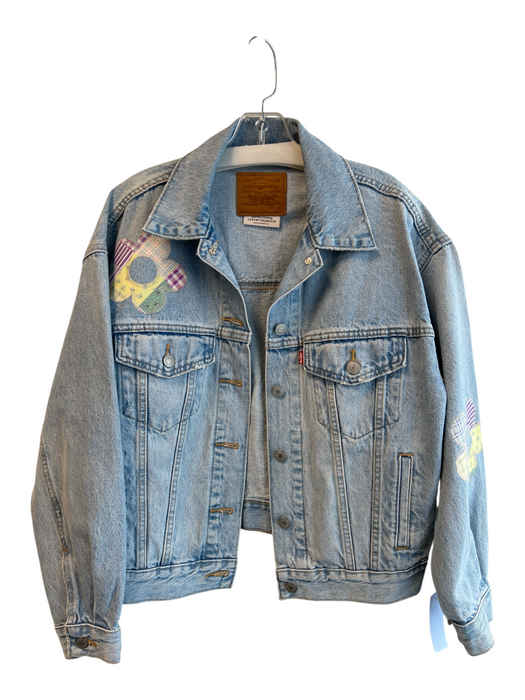 Levi Strauss & Co. Size XS Cotton light wash Flower Application Jacket Cotton / XS