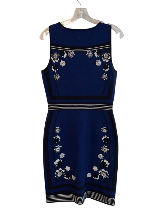 Kate Spade Size Medium Navy, Black & White Viscose Blend Sleeveless Knit Dress Navy, Black & White / Medium