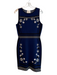 Kate Spade Size Medium Navy, Black & White Viscose Blend Sleeveless Knit Dress Navy, Black & White / Medium