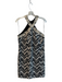 Trina Turk Size 6 Black, White & Gold Cotton Blend Back Zip Sleeveless Dress Black, White & Gold / 6