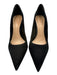 Schutz Shoe Size 8.5 Black Suede leather Pointed Toe Stiletto Pumps Black / 8.5