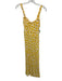 Faithful The Brand Size 6 Yellow, White, Brown Rayon Sleeveless Floral Dress Yellow, White, Brown / 6