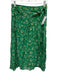 Faithful The Brand Size 4 Green, Yellow, Brown Rayon Floral Wrap Midi Skirt Green, Yellow, Brown / 4