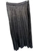 Mirage Size M Gunmetal Elastic Waist Accordion Maxi metallic Skirt Gunmetal / M