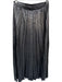 Mirage Size M Gunmetal Elastic Waist Accordion Maxi metallic Skirt Gunmetal / M