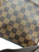 Louis Vuitton Brown Coated Canvas Damier Ebene Zip Close Front Pocket Bag Brown / PM