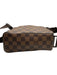 Louis Vuitton Brown Coated Canvas Damier Ebene Zip Close Front Pocket Bag Brown / PM