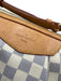 Louis Vuitton Cream White & Navy Blue Coated Canvas Damier Azur Zip Top Bag Cream White & Navy Blue / PM