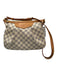 Louis Vuitton Cream White & Navy Blue Coated Canvas Damier Azur Zip Top Bag Cream White & Navy Blue / PM
