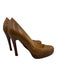 Christian Louboutin Shoe Size 38.5 Beige Leather Upper Wood platform Pumps Beige / 38.5