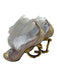 Dolce & Gabbana Shoe Size 38.5 Pink, Gold & White textile upper Sandals Pink, Gold & White / 38.5