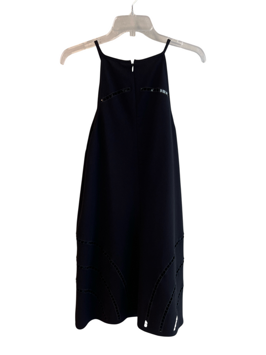 Trina Turk Size 10 Black Polyester & Acetate Sleeveless Back Zip Dress Black / 10
