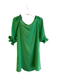 Trina Turk Size Small Green Polyester Blend 3/4 Sleeve Ruffle Detail Dress Green / Small