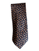 Steffano Ricci Black & Orange Silk Medallion Men's Tie Black & Orange