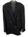 Givenchy Vintage Navy Blue Wool Solid Double Breasted Men's Blazer Navy Blue / Est 40