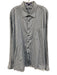 Alan Flusser Size XXL Blue & Light Blue Cotton Striped Men's Long Sleeve Shirt Blue & Light Blue / XXL