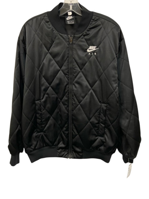 Nike Size XS Black Synthetic Quilted Bomber Zip Up Men's Jacket Black / XS