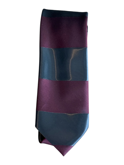 Bachrach Red & Gray Silk Striped Men's Tie Red & Gray