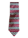 Dior Vintage Red & Beige Silk Striped Men's Tie Red & Beige